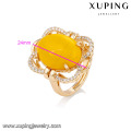 14753 xuping jewelry graceful18k gold plated fashion artificial gemstones finger ring for lady